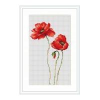 luca s counted cross stitch kit three poppies