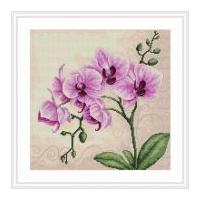 Luca-S Counted Cross Stitch Kit Orchid