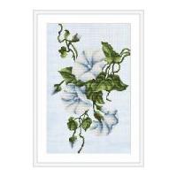 Luca-S Counted Cross Stitch Kit White Bindweed