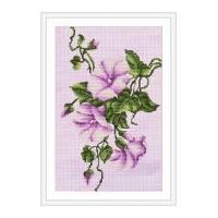 Luca-S Counted Cross Stitch Kit Lilac Bindweed