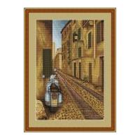 Luca-S Counted Cross Stitch Kit Retro Scooter