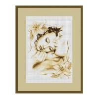Luca-S Counted Cross Stitch Kit Couple in Love