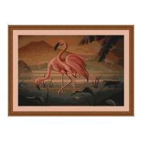 Luca-S Counted Cross Stitch Kit Flamingo Pair