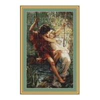 luca s counted cross stitch kit spring day