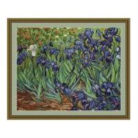 luca s counted cross stitch kit van gogh irises 425cm x 324cm