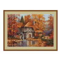 luca s counted cross stitch kit autumn landscape