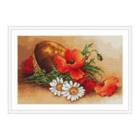 Luca-S Counted Cross Stitch Kit Wild Flowers