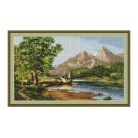 Luca-S Counted Cross Stitch Kit Mountain Lake