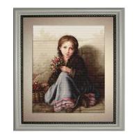 Luca-S Counted Cross Stitch Kit Little Flower Girl