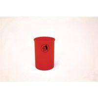 LUNAR RED OPEN TOP BIN WITH TIDYMAN LOGO, 95 LITRE CAPACITY