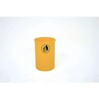 LUNAR YELLOW OPEN TOP BIN WITH TIDYMAN LOGO, 95 LITRE CAPACITY