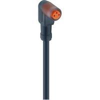 Lumberg Automation 11319 RKMW/LED A 3-06/5 M Actuator-Sensor Connection Line, M8 Connector, Straight Orange