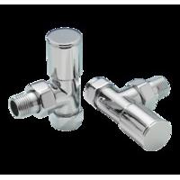 luxury angled radiator valve set