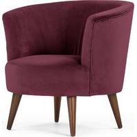 Lulu Scoop Chair, Bruges Burgundy