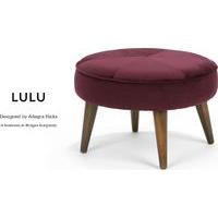 lulu footstool bruges burgundy