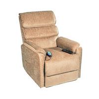 Luxury Chenille Rise & Recline Massage Chair, Beige