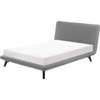 Lucio Double Bed, Wolf Grey