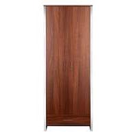 Luna 2-Door 1-Drawer Wardrobe