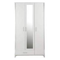 Luna 3-Door 1-Drawer Wardrobe