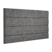 Lune Frienza Velour Headboard Charcoal Double