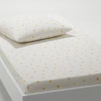LUNE Printed Cotton Fitted Sheet