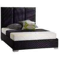 luta upholstered bed frame nelson mink double