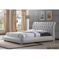 Luxurious Elegant Italian Faux Leather Bed