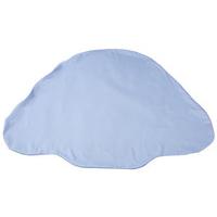 luxury bed support pillowcase blue microfibre