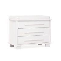 lucia baby changer 3 drawer storage chest in white