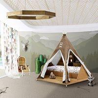 luxury childrens teepee bed with toy storage