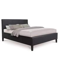 Luxury Leather Bed - Small Double - Black