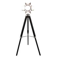 Luminaire Tripod Black Wood Photo Floor Lamp