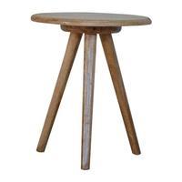 lulu round side table natural