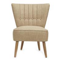 lucy button back cocktail chair oatmeal