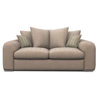 Lush Fabric Scatter Back 2 Seater Sofa Charles Sand