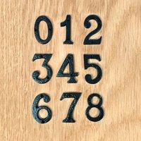 Ludlow Antique Black Numerals, 76mm