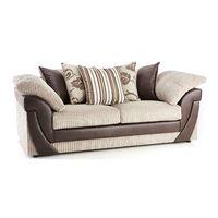 lush scatter back 3 seater sofa mink