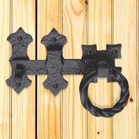 Ludlow LF5547 Antique Ring Handle Gate Latch Set, 152mm