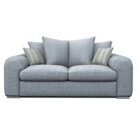 Lush Fabric Scatter Back 2 Seater Sofa Charles Sky