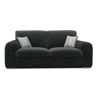 Lush Fabric 3 Seater Sofa Charles Charcoal
