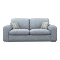 Lush Fabric 3 Seater Sofa Charles Sky