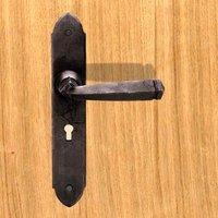 Ludlow Beeswax BW5504 Antique Gothic Lever Lock Handle, 251x43mm