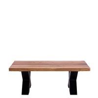 Lucas X Leg Coffee Table, Light Oak