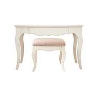 Lucille White Dressing Table and Stool