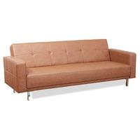 Lux 3 Seater Faux Leather Sofa Bed