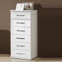 luton chest of drawers tall in high gloss alpine white