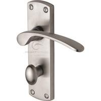 luca bathroom door handle set of 2 finish polished chrome