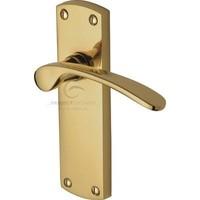 Luca Lever on Latch Plate (Set of 2) Finish: Polished Chrome