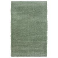 lush shaggy green rug 120 x 170cm