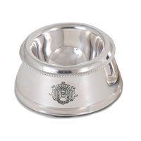 luxury silver pet bowl small